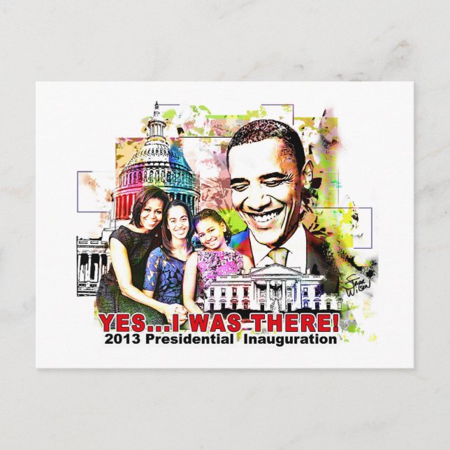 Postal presidencial inaugural de Obama en 2013 (Anverso)