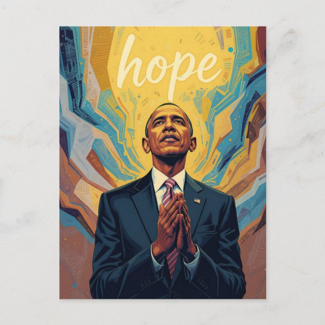 Postal President Barack Obama and the Message of Hope Met (Anverso)