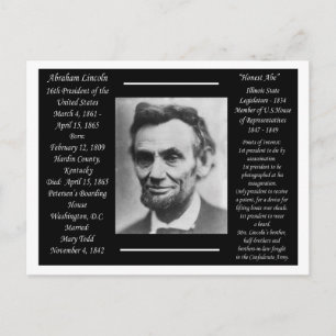 Postal Presidente Abraham Lincoln