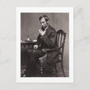 POSTAL PRESIDENTE ABRAHAM LINCOLN 1862 STEREOVIEW