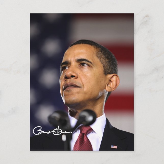 Postal Presidente Barack Obama (Anverso)