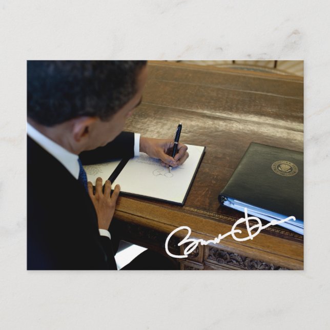 Postal Presidente Barack Obama (Anverso)