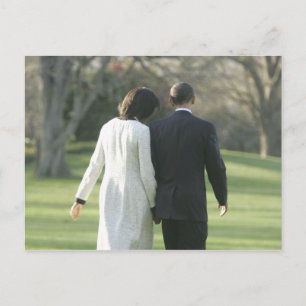 Postal Presidente Barack Obama y Primera Dama Michelle