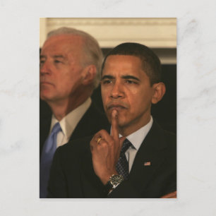 Postal Presidente Barack Obama y vicepresidente