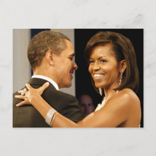Postal Presidente Barack y Michele Obama
