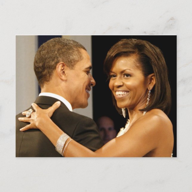 Postal Presidente Barack y Michele Obama (Anverso)