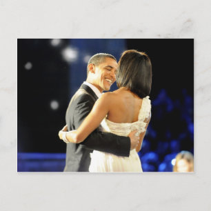 Postal Presidente Barack y Michele Obama