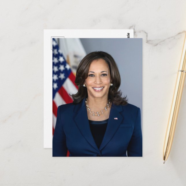 Postal Presidente Candidato Kamala Harris US 2024 (Anverso/Reverso In Situ)