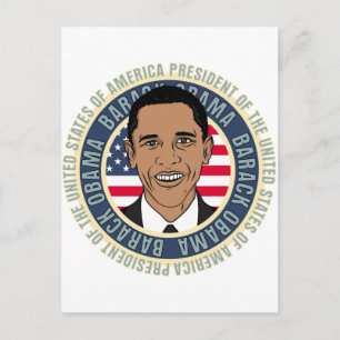 Postal Presidente de Estados Unidos Barack Obama
