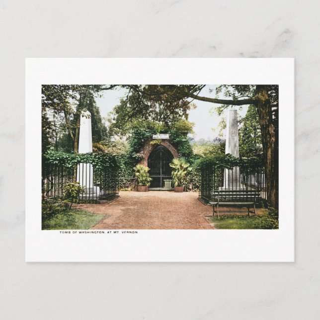 Postal Presidente de la tumba George Washington Mt. Verno (Anverso)
