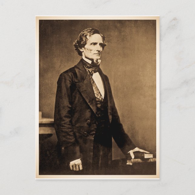 Postal Presidente del Sur Jefferson Davis (Anverso)