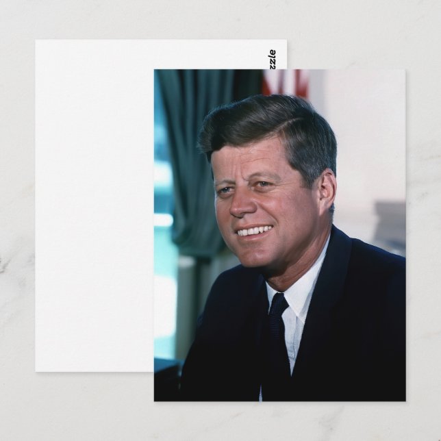 Postal Presidente estadounidense John F. Kennedy en la Of (Anverso / Reverso)