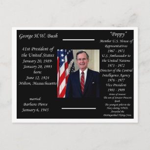 Postal Presidente George HW Bush