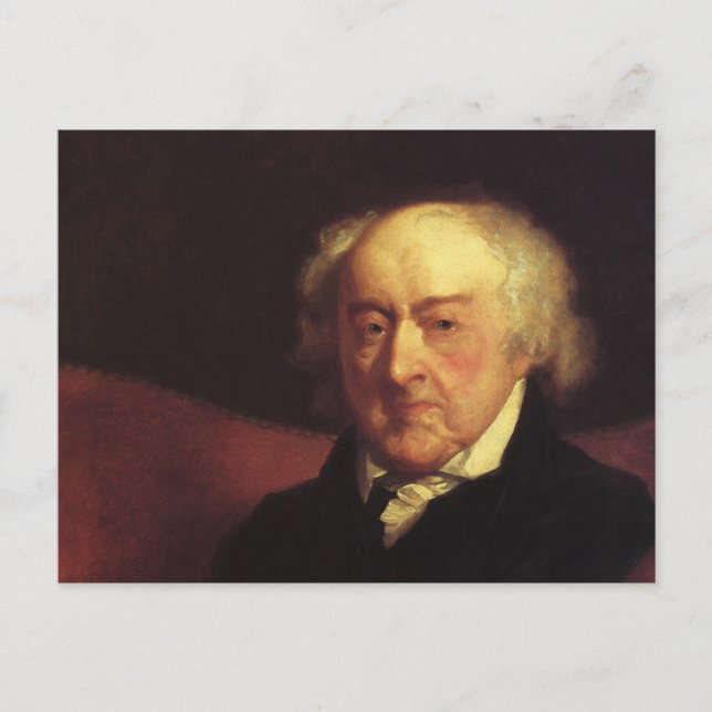 Postal Presidente John Admas (Anverso)