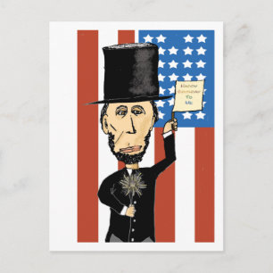 Postal Presidente Lincoln Happy Bday 2 Me Postcard