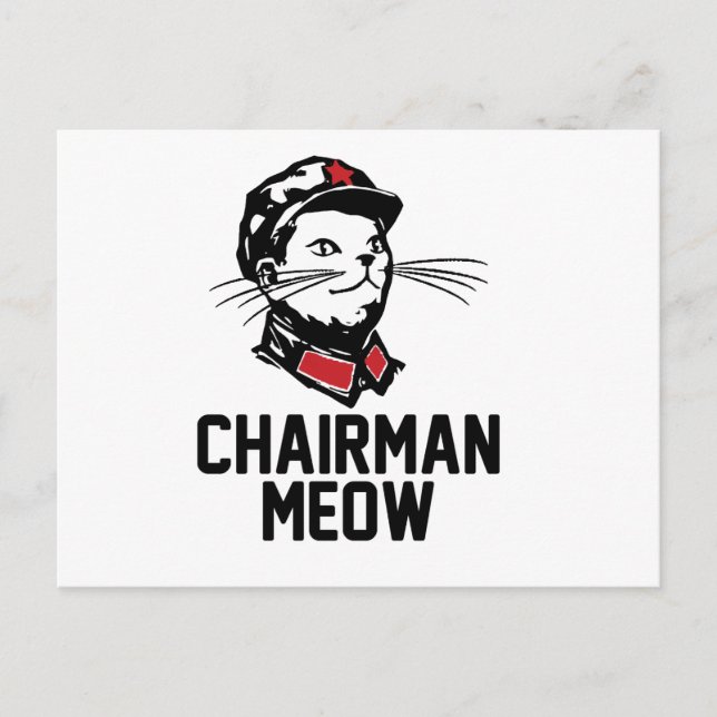 Postal Presidente Meow (Mao) Design (Anverso)