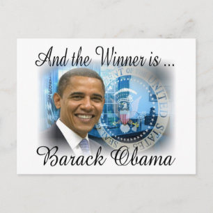 Postal PRESIDENTE OBAMA Reelección histórica
