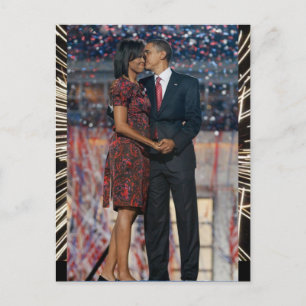 Postal Presidente Obama y Michelle Keepsake