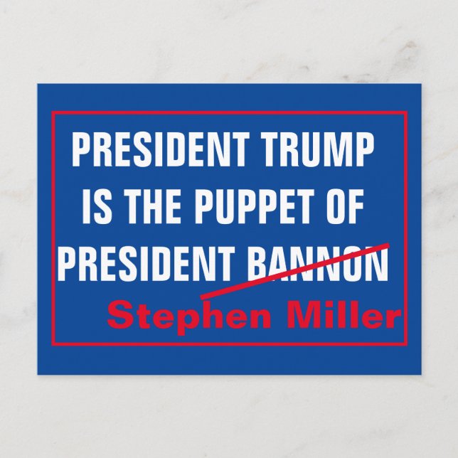 Postal Presidente Stephen Miller (Anverso)