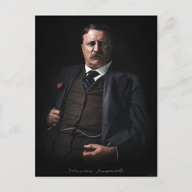 Postal Presidente Theodore Roosevelt (Anverso)