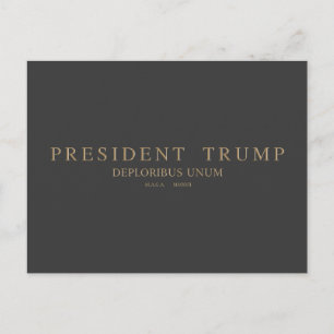 Postal Presidente Trump. Deploribus Unum.