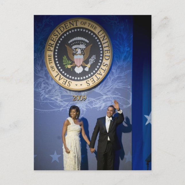Postal Presidente y Sra. Obama (Anverso)