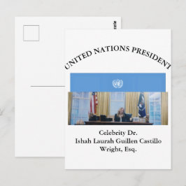 POSTAL #PRESIDENTEDELASNACIONESUNIDAS DR. #LAURAHCASTILLO