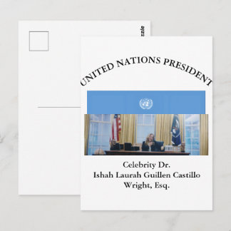POSTAL #PRESIDENTEDELASNACIONESUNIDAS DR. #LAURAHCASTILLO