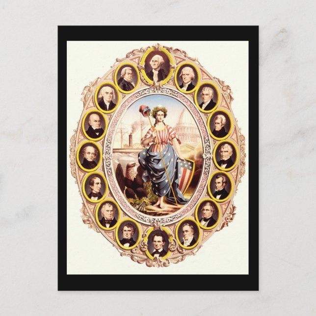 Postal Presidentes de los Estados Unidos (Anverso)