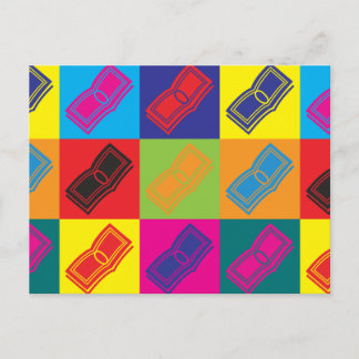 Postal Préstamos Pop Art