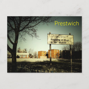 Postal Prestwich - No se Permite Vaciar Perros Postca