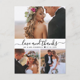 Postal Presupuesto 3 Foto Amor y Gracias Boda Gracias