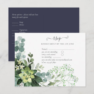 Postal PRESUPUESTO Foliaje de boda con eucalipto verde