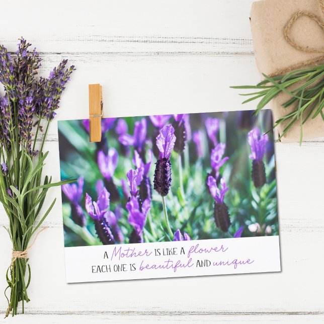 Postal presupuesto inspirador del campo Lavender de Día d (Subido por el creador)