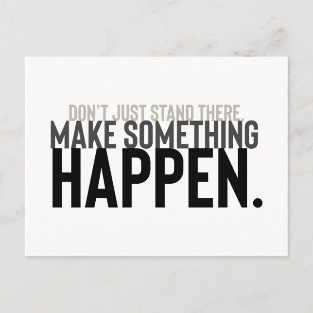 Postal presupuesto motivacional mínimo no solo (Anverso)