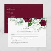 PRESUPUESTO Rosas Rojas Borgoñas BODA Gypsophila