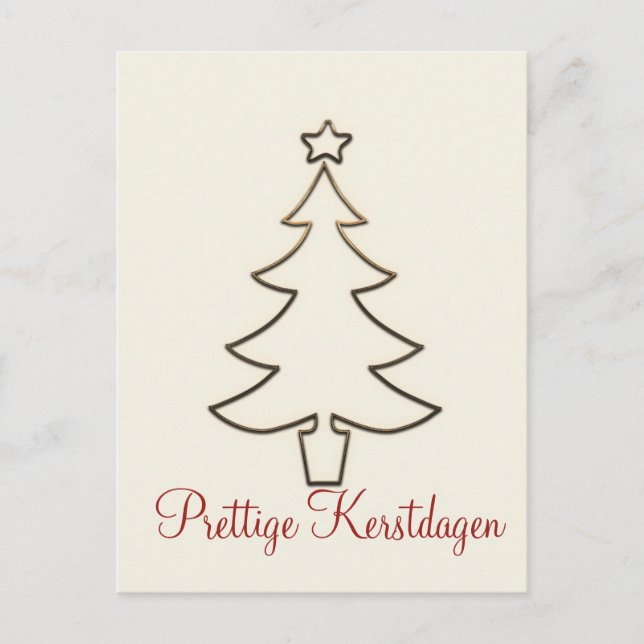 Postal Prettige Kerstdagen (Anverso)