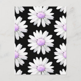 Postal Pretty Purple Dotted Daisy's