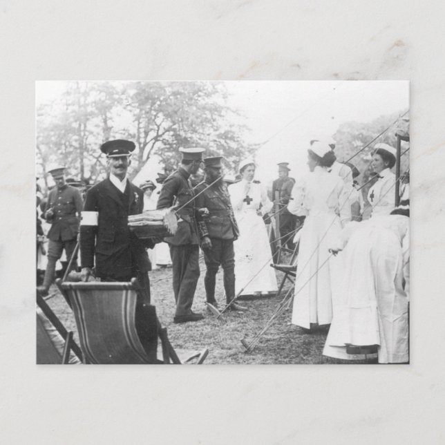 Postal Prewar Field Days Enfermeras Militares Británicas (Anverso)