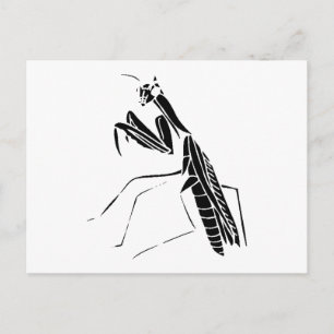 Postal Preying Mantis Silhouette
