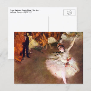 Postal Prima Ballerina, Rosita Mauri por Edgar Degas