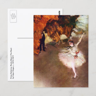 Postal Prima Ballerina, Rosita Mauri por Edgar Degas