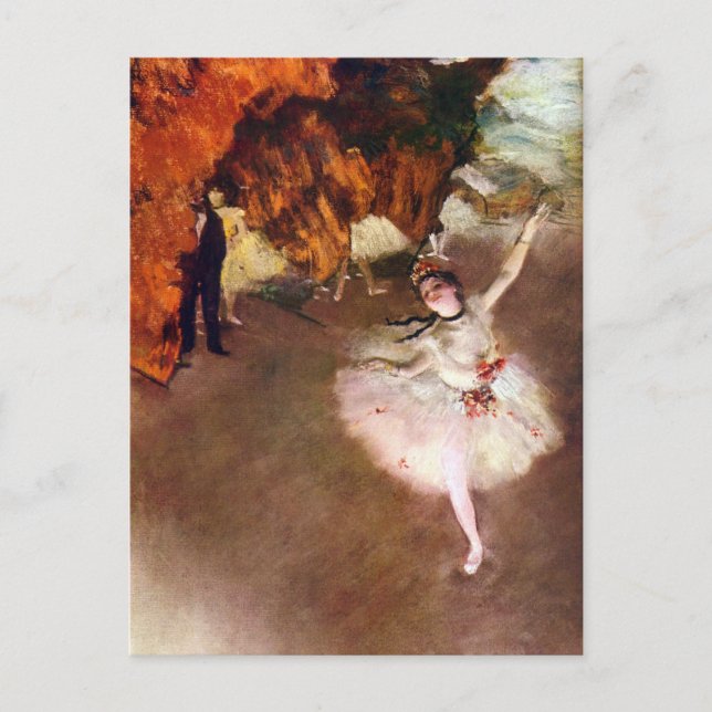 Postal Prima Ballerina, Rosita Mauri por Edgar Degas (Anverso)