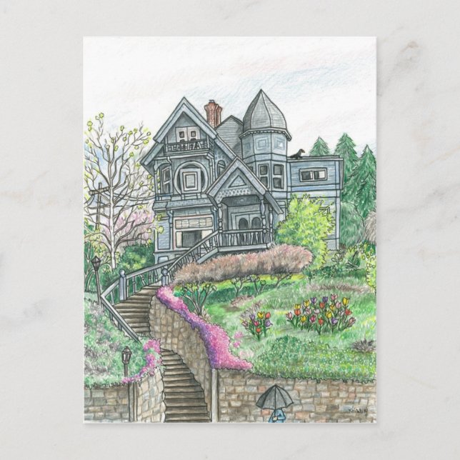 Postal Primavera de Bellingham, Washington (Anverso)