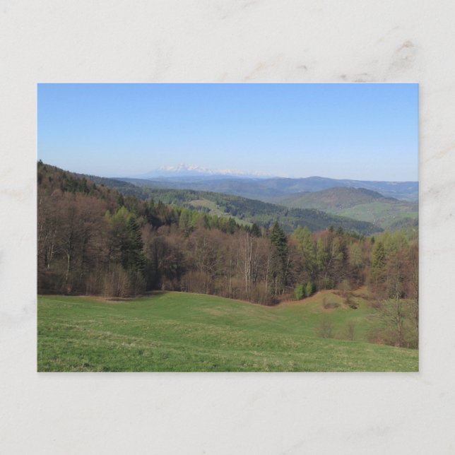 Postal Primavera de Beskid Sadecki (Anverso)