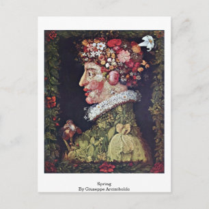 Postal Primavera De Giuseppe Arcimboldo