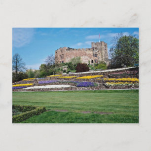 Postal Primavera de las flores del castillo de Tamworth