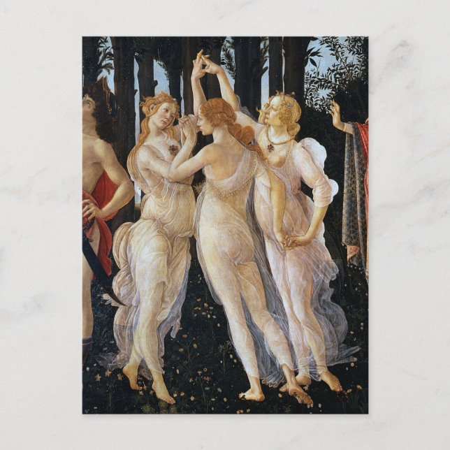 Postal Primavera (detalle), Sandro Botticelli, 1482 (Anverso)