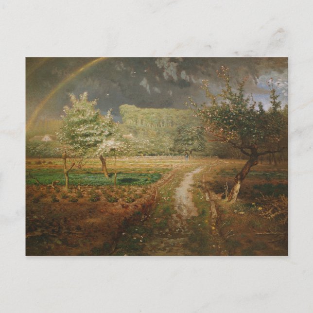 Postal Primavera en Barbizon, 1868-73 (Anverso)