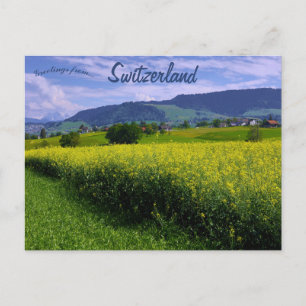 Postal Primavera en Hirzel Suiza